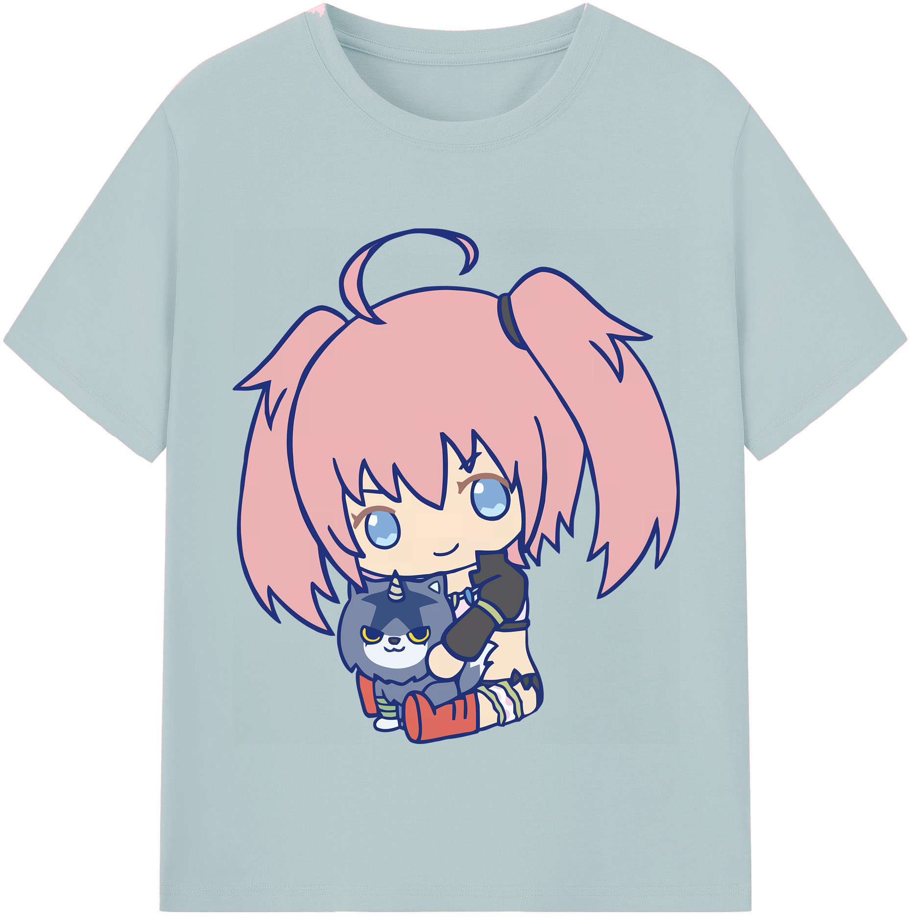 （画像用） 転スラ Regarding Reincarnated to Slime 綿100％半袖Tシャツ（フロントプリント）